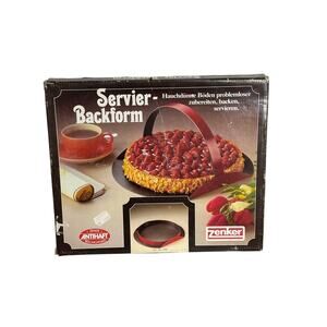 Vintage Zenker Servier-Backform 3780 Tart Pan Germany Nonstick Bakeware